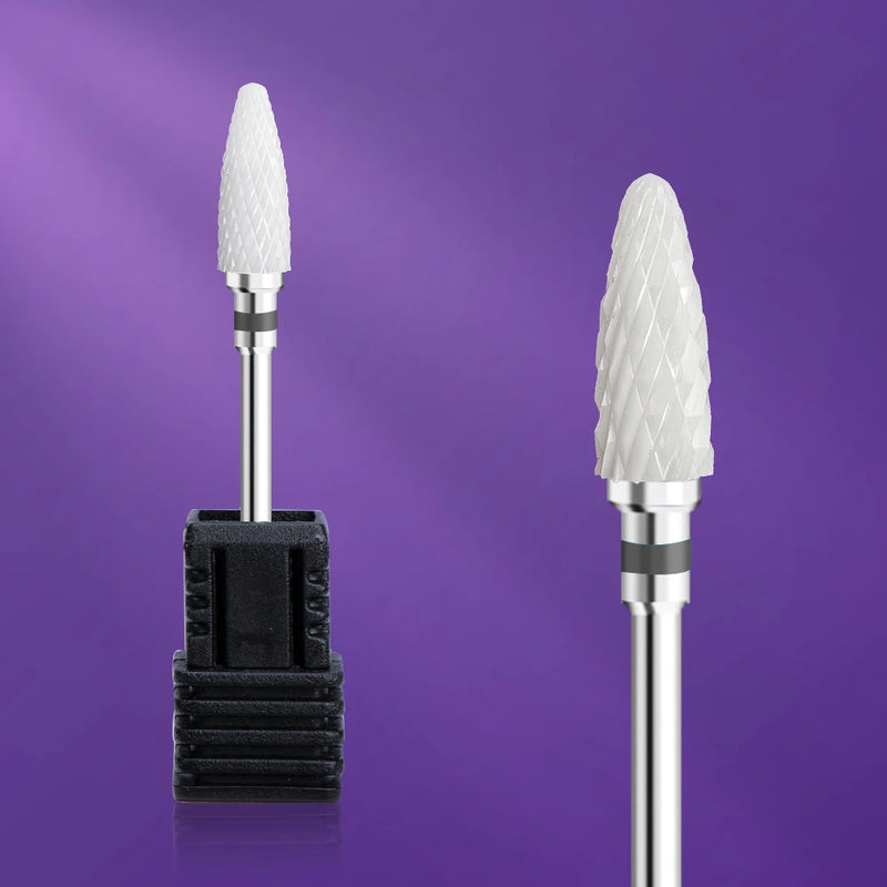 Ceramic Tungsten Carbide Nail Drill Bit Rotate Burr Milling Nail Cutter Bits Electric Drill Machine For Manicure Pedicure Tools