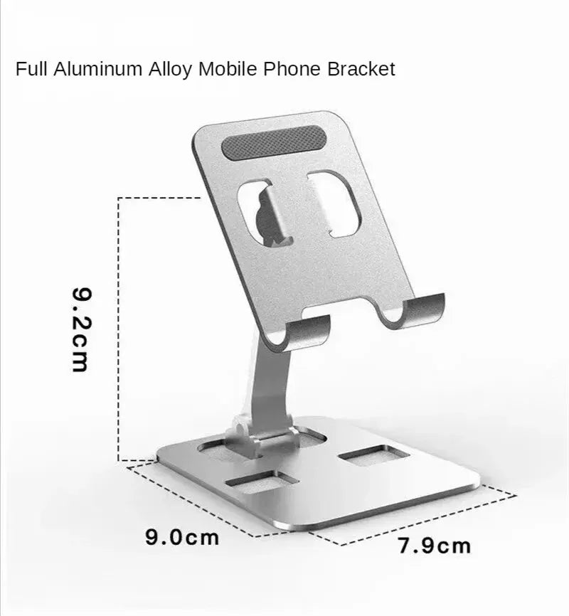 Universal Aluminum Alloy Portable Tablet Holder For iPad Adjustable Flexible Folding Lazy Desktop Live Mobile Phone Stand Mount