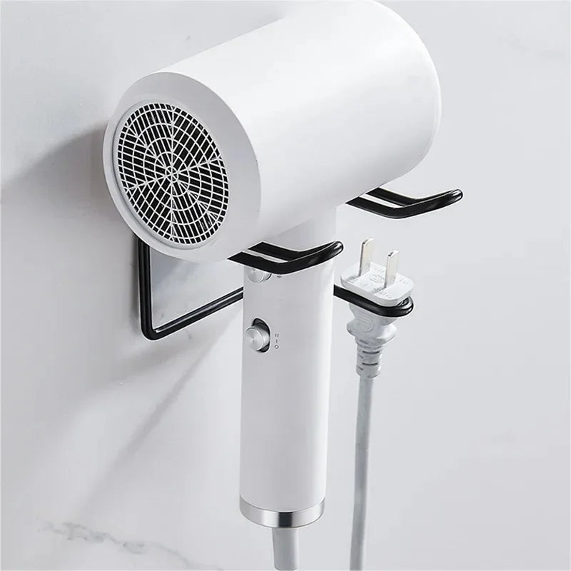 Holder Wall Mounted Hair Straightener Dryer Holders Organizer Storage Rack Shelf Bathroom Accessories