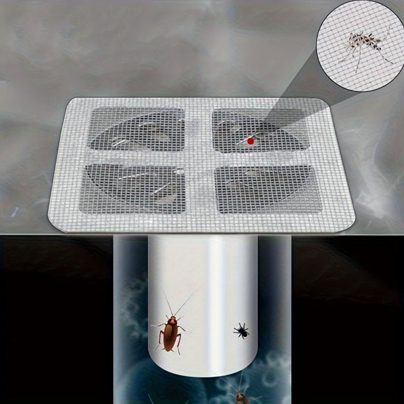 Disposable Hair Catchers for Shower Mesh Shower Drain Covers - Floor Sink Strainer Filter Mesh Stickers Bathroom Accessories