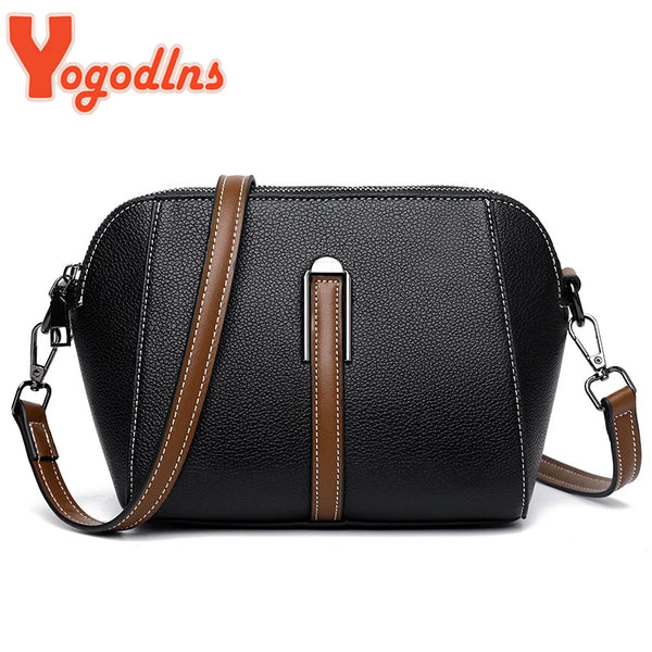 Yogodlns Simple Designer Women Shoulder Bag New Fashion Handbag and Purse PU Leather Crossbody Bags for Women New