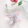 1PC 2024 New Butterfly Hair Claw Sweet French Acetate Fiber Hair Clamps Colorful Hair Decorate Long Hair Accessories Hair Clip