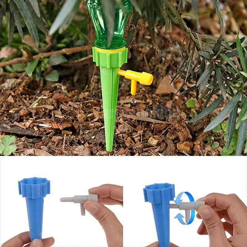 10 Packs, Self Plant Watering Spikes Auto Drippers Irrigation Devices Vacation Automatic Plants Water System With Adjustable