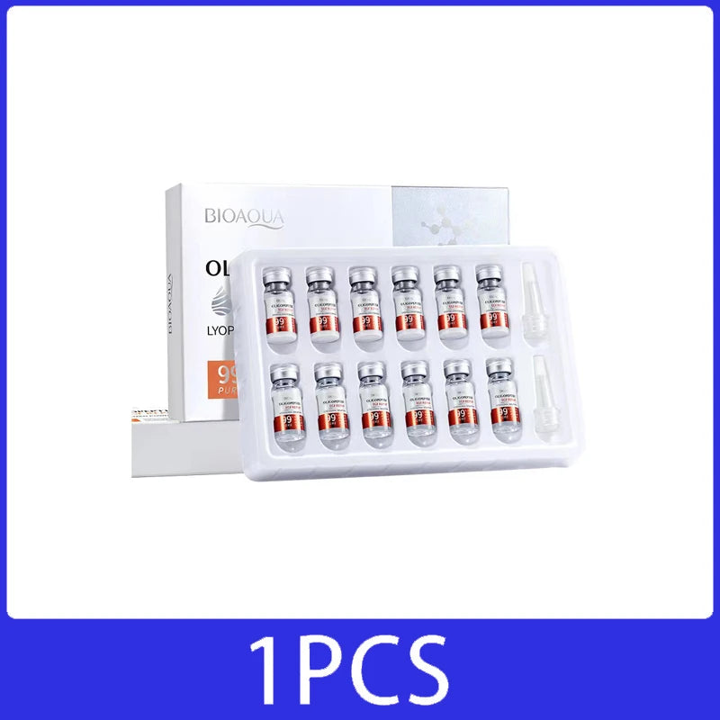 Facial Microneedling Serum Yeast Freeze-Dried Power Skin Care Set Shrink Pores Moisturizing Brighten Anti Aging Peptides Essence