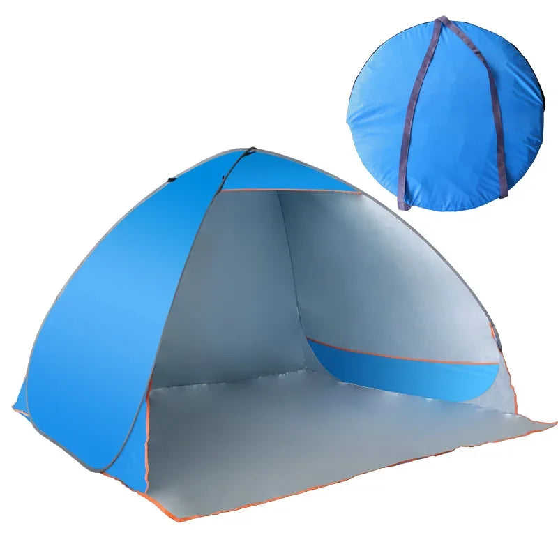 Beach Tent 165*150*110cm Pop-up Automatic Opening Anti-ultraviolet Full Shade Tent Family Ultralight Folding Tent Travel Camping