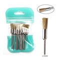 10pcs Diamond Milling Cutter Nail Drill Bits Set For Manicure Accessory Pedicure Eletric Machine Nail Bit Brush Burr Tools