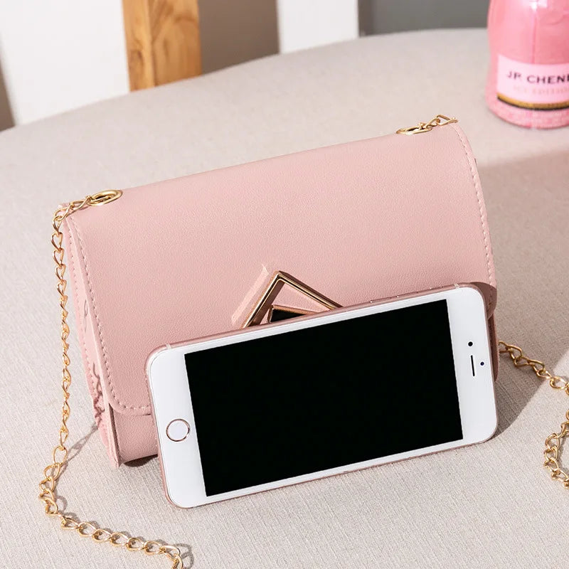 Small Crossbody Bags For Women 2019 Mini PU Leather Shoulder Messenger Bag For Girl Yellow Bolsas Ladies Chain Phone Purse