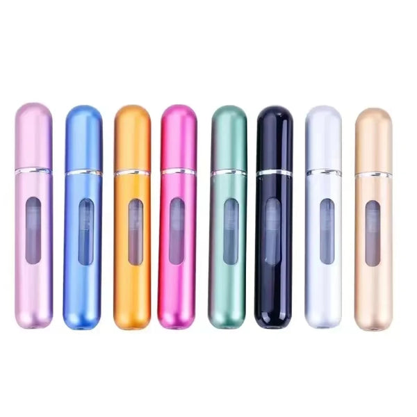 10/8/5ml Perfume Atomizer Portable Liquid Container For Cosmetics Traveling Mini Aluminum Spray Alcochol Empty Refillable Bottle