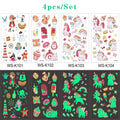 Luminous Tattoo 5 10pcs/Set Temporary Tattoos Mermaid Licorne Children Stickers for Kids Pokemon Tattoo Tattoo for Kids Unicorn