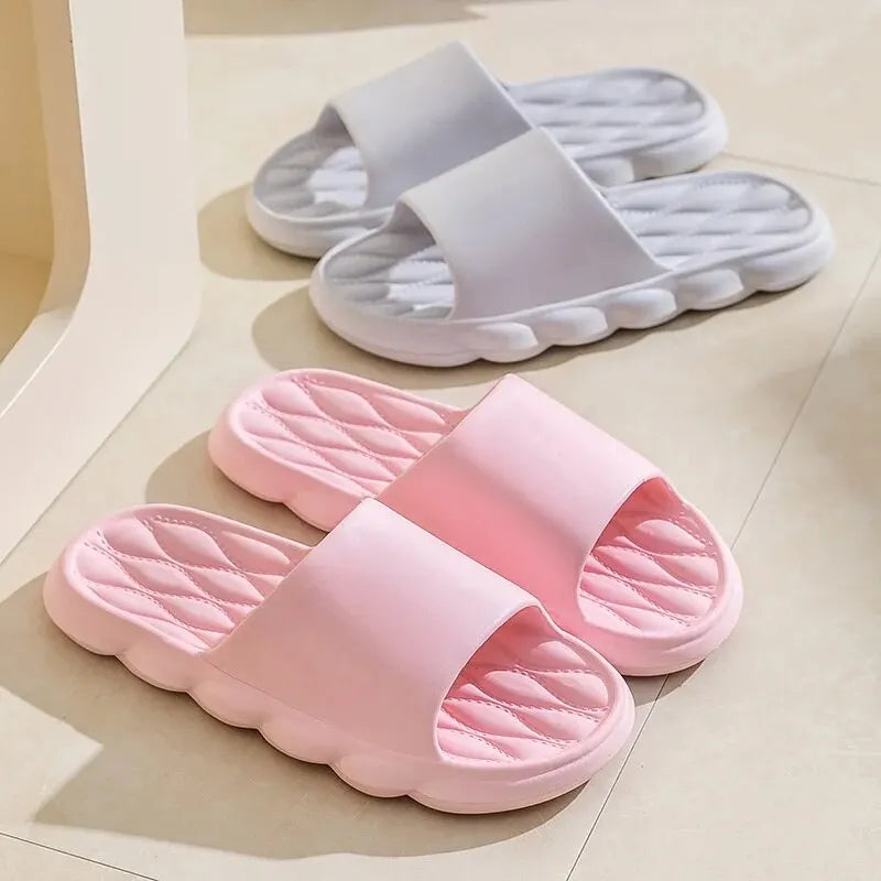 Women Summer Slippers Men Home Shoes Household Indoor Bathroom Bathing Couple EVA Slippers Sandals Slippers Anti-slip Anti-odor