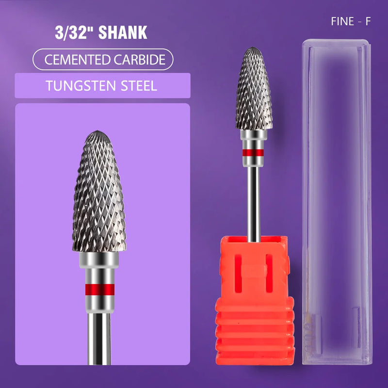 LadyMisty Ceramic Tungsten Nail Drill Bit Milling Cutter For Manicure Pedicure Nail Files Buffer Nail Art Equipment Accessory