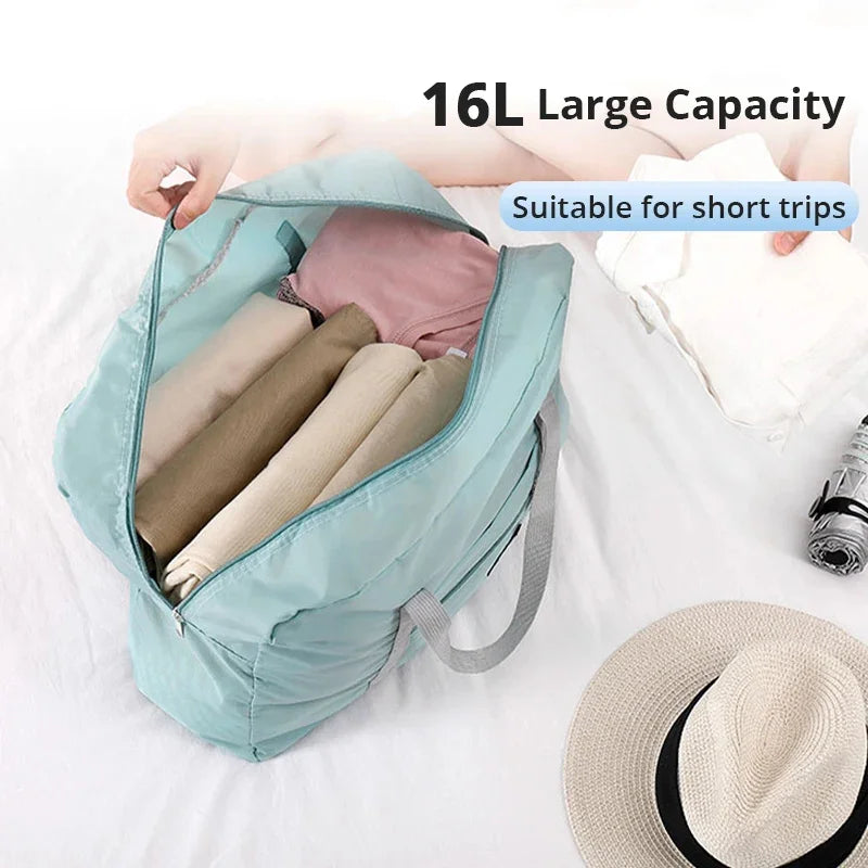 Travel Bag Folding Travel Storage Bag Travel Storage Bags Boarding Luggage Clothes Handbags Picnic Move House Large Handbag