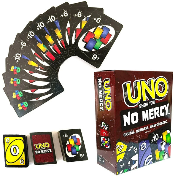 Uno No mercy Game Board Games UNO Cards Table Family Party Entertainment UNO Games Card Toys Children Birthday Christmas