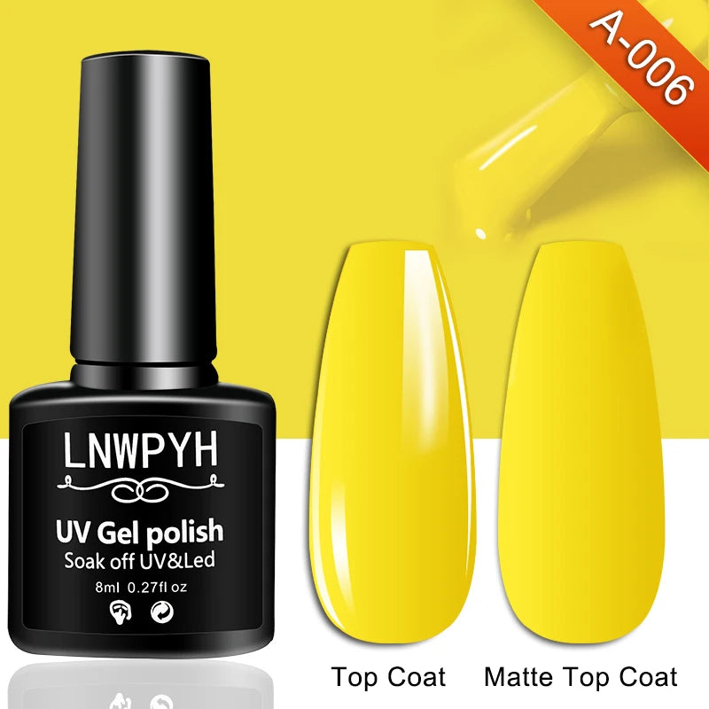Nail Gel Polish 36 Color Gel Nail Polish Semi Permanent Gel Vernis Base Top Coat Nail Art Manicure Soak Off LED UV Gel Varnishes
