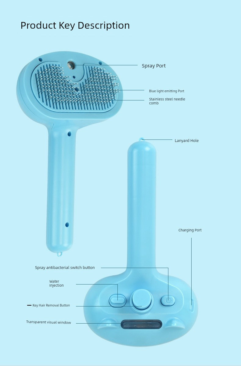 Pet Electric Apparatus Special Brush Spray Cat Comb