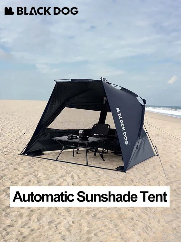 Naturehike Blackdog Automatic Sunshade Tent Camping Dome Tent for 2-3 People Outdoor Travel Picnic Beach 150D Waterproof 3000mm