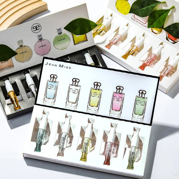 Portable Gilded Perfume Set Original Brand 3ml Floral Fruity Long-lasting Natural Fragrance Compact Portable Women's Body Spray