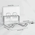 Holder Wall Mounted Hair Straightener Dryer Holders Organizer Storage Rack Shelf Bathroom Accessories