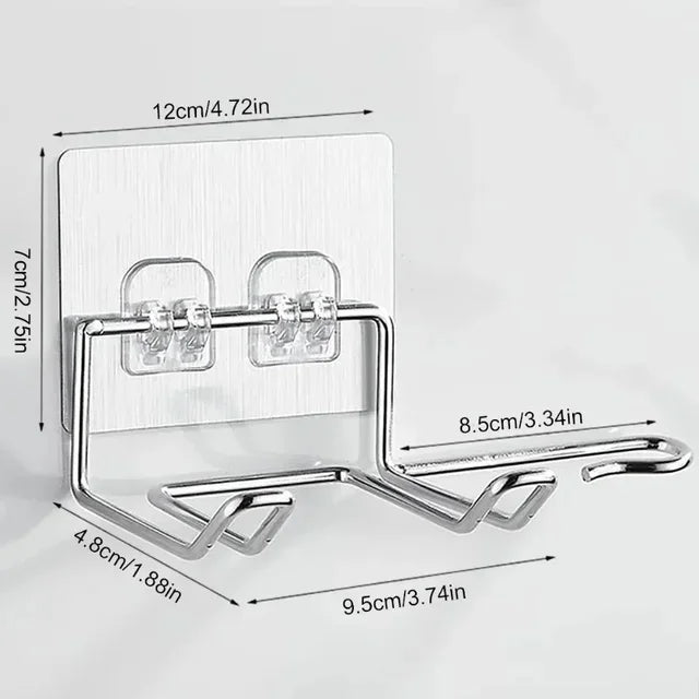 Holder Wall Mounted Hair Straightener Dryer Holders Organizer Storage Rack Shelf Bathroom Accessories