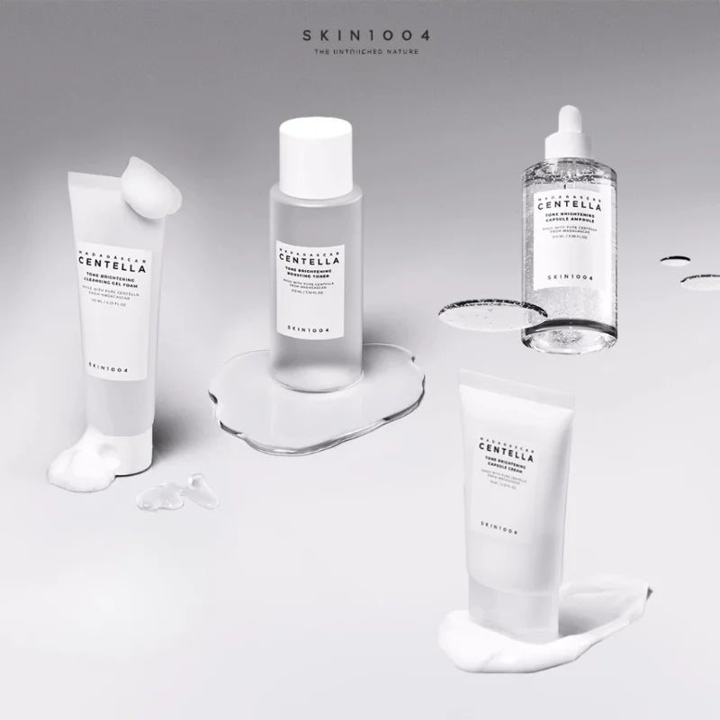 Korean Centella Tone Brightening Toner Facial Calming Moisturizing Serum Cream Gentle Cleanser Skincare Original Products Set
