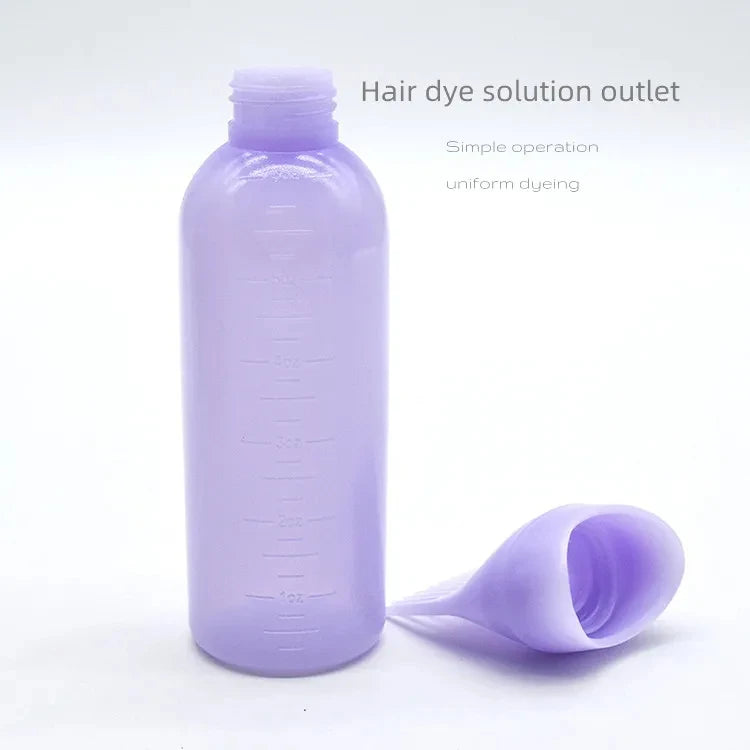 3 Color Salon Hair Oil Applicator Bottle Professional Hairdressing Dyeing Comb Bottles Barbershop Hairdresser Coloring Supplies