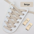 No Tie Shoe laces Press Lock Shoelaces without ties Elastic Laces Sneaker Kids Adult 8MM Widened Flat Shoelace for Shoes
