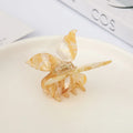 1PC 2024 New Butterfly Hair Claw Sweet French Acetate Fiber Hair Clamps Colorful Hair Decorate Long Hair Accessories Hair Clip