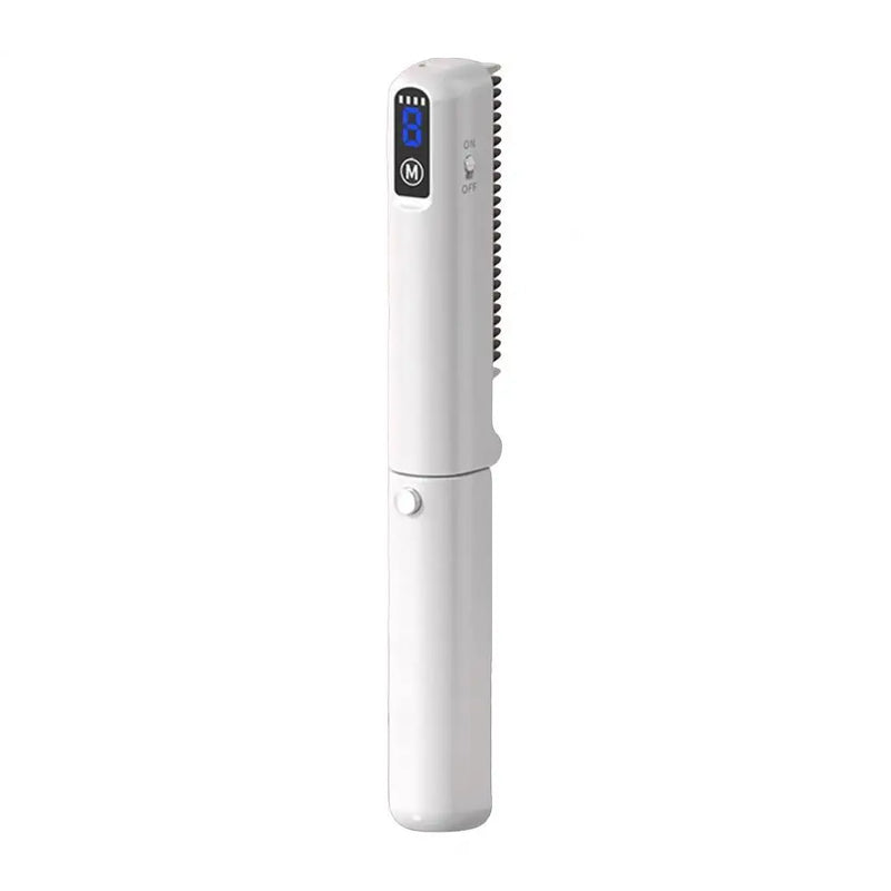 Negative Ions Hair Straightener Hair Straightening Comb Portable Hot Brush Foldable Hair Straightener Comb with Fast for Travel