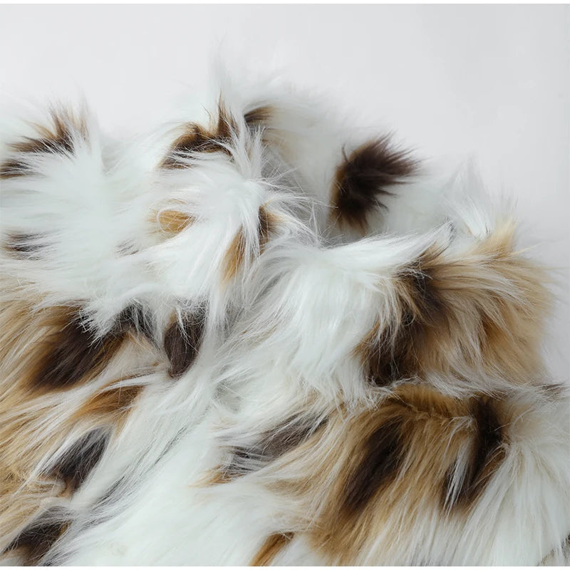 Luxury Winter Loose Women's Thick Fluffy Faux Fur Coats Fashion Solid Cropped Oversized Warm Jacket 2024 New Lady Chic Outerwear