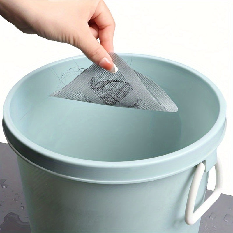 Disposable Hair Catchers for Shower Mesh Shower Drain Covers - Floor Sink Strainer Filter Mesh Stickers Bathroom Accessories