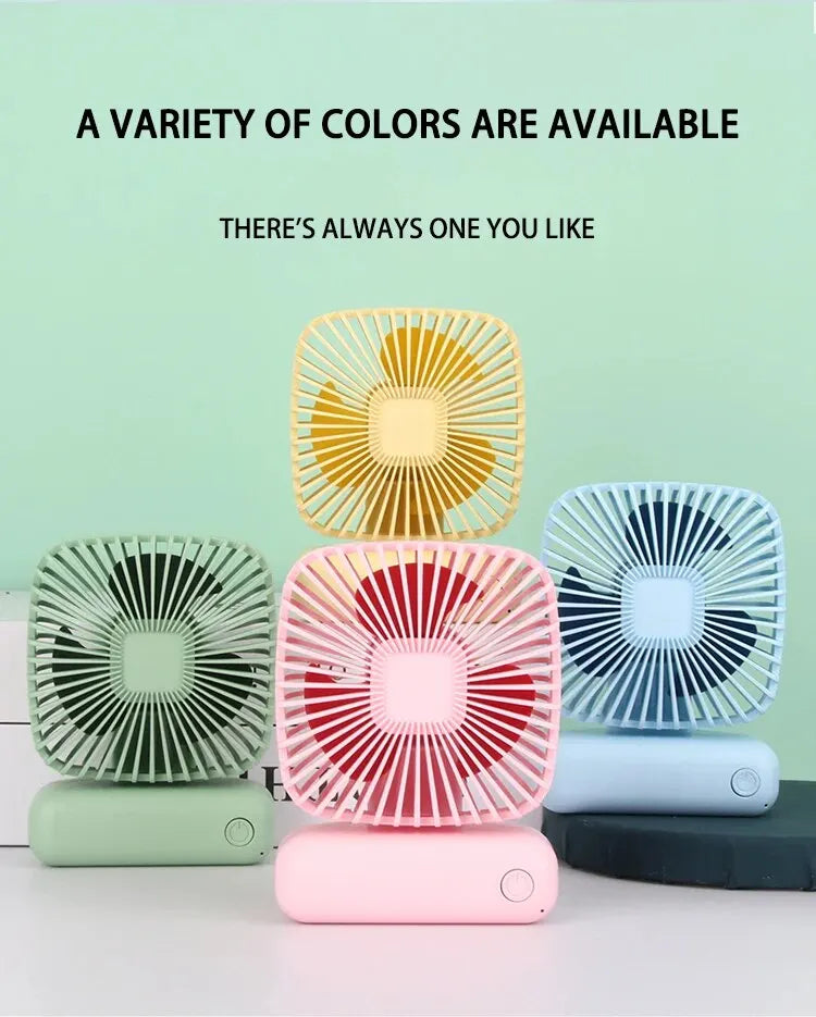 Desktop Desktop Small Fan Mini Handheld Usb Three Speed Cool Air Car Home Office Portable Quiet Outdoor Simple Portable Summer