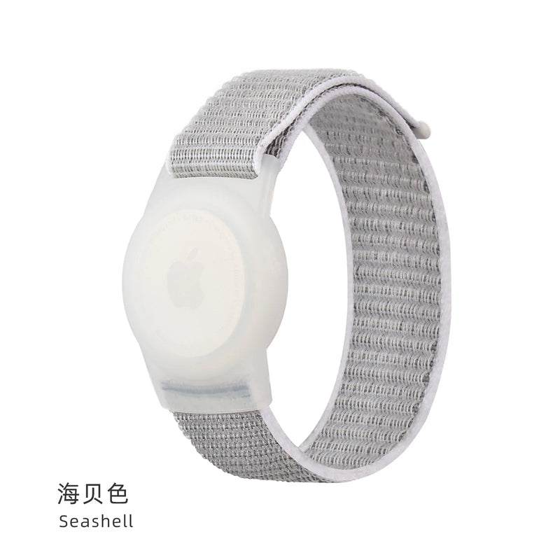 For AirTags Bracelet Anti-lost Nylon Protective Sleeve Design Apple Airtag Tracking Locator Wristband