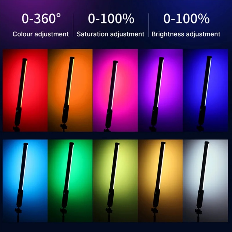 DLXY Ulanzi VL119 RGB Stick Light Handheld Light Wand LED Video Light Portable Photography Lighting Fill Lamp