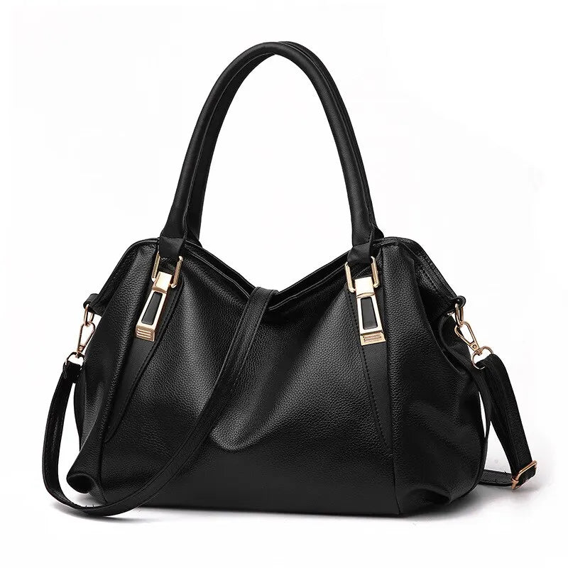 Casual Fashion Women Shoulder Bag Solid Color Soft Large Capacity Bag Crossbody Handbag