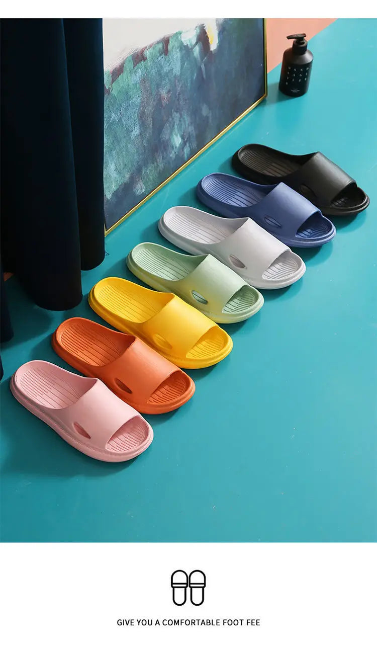 Non Slip Slides Lightweight Open Toe Quick Dry Slippers For Indoor Outdoor Bathroom Beach Summer Indoor Outdoor Eva Slippers