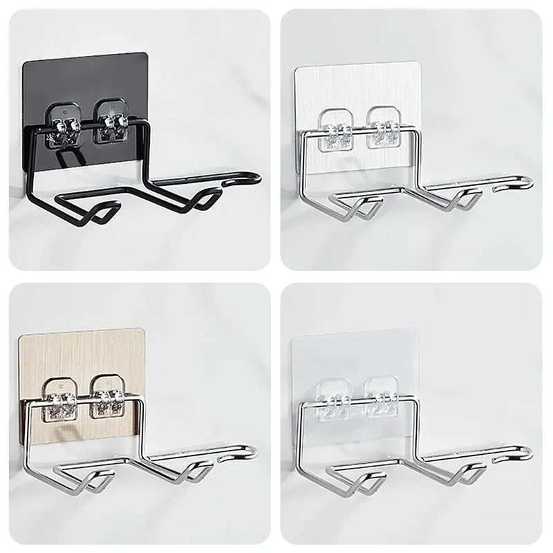 Holder Wall Mounted Hair Straightener Dryer Holders Organizer Storage Rack Shelf Bathroom Accessories