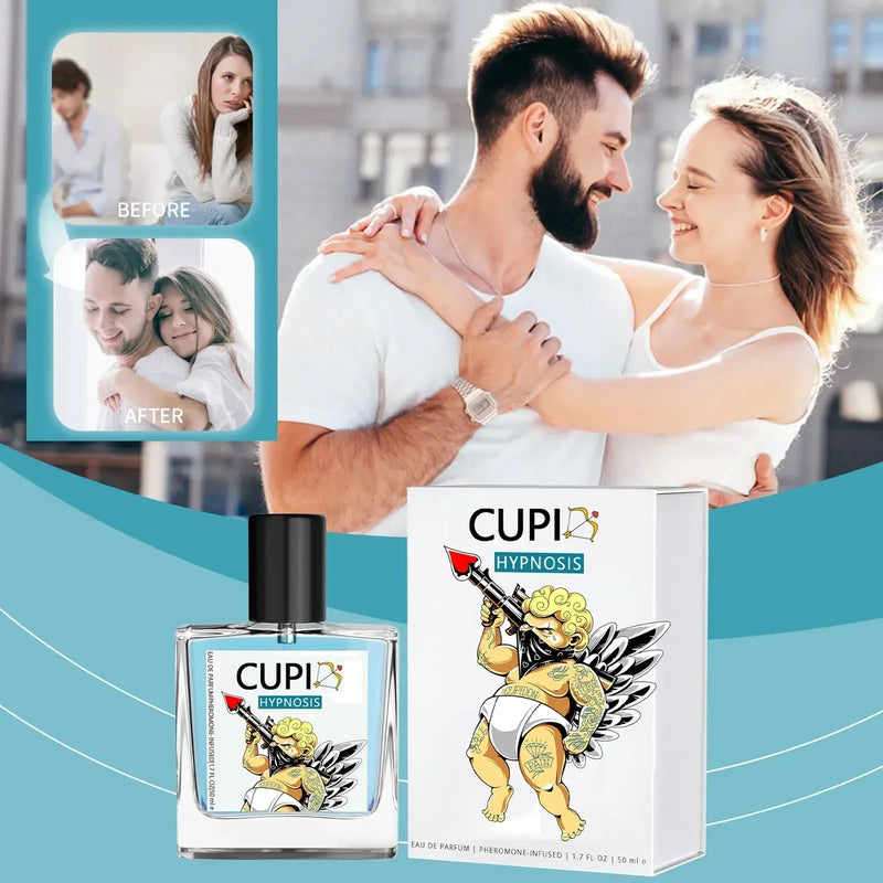 50ML Cupid Hypnosis Perfume Long Lasting Pheromone Fragrance Perfume Cologne for Men and Women Light  Cologne Fragrance