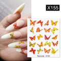 Harunouta 1 Sheet Nail Water Decals Transfer Lavender Spring Flower Leaves Nail Art Stickers Nail Art Manicure DIY