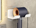 Hair Dryer Holder Wall Mounted Hair Straightener Dryer Hair Stand Bathroom Organizer Shelves Washroom Organization Shelves