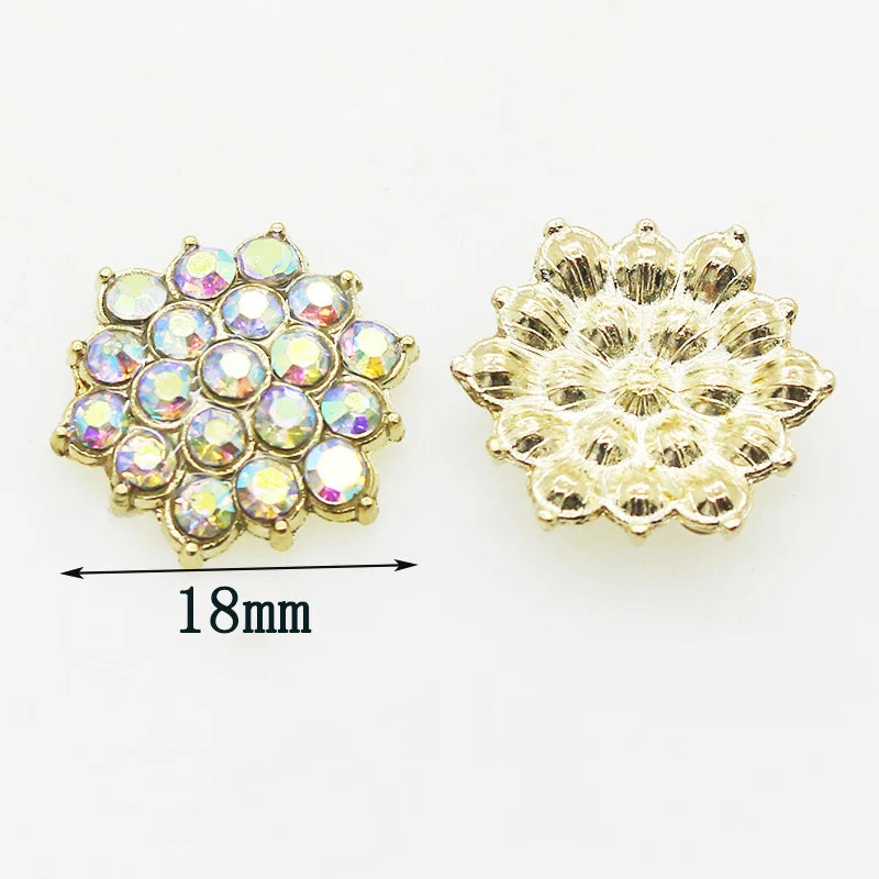 Best Selling Shiny Alloy10pcs/ set Rhinestone Pearl Jewelry Decorations Holiday Handmade Creative Products Accessories Wholesale