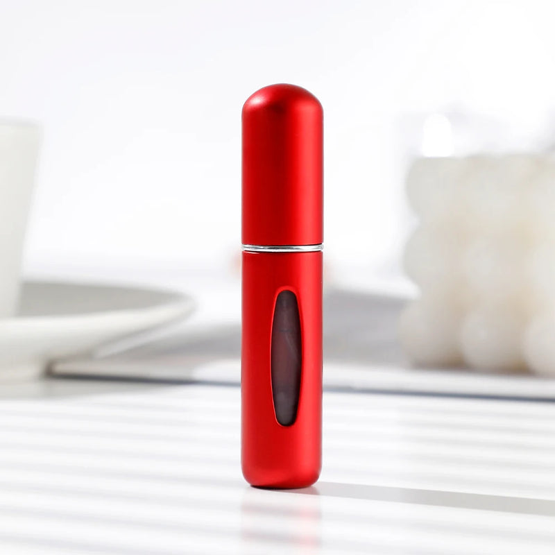 Portable Mini Travel High-end Perfume Bottle Base Refill Bottle Straight Charging Small Sample Perfume Aluminum Material