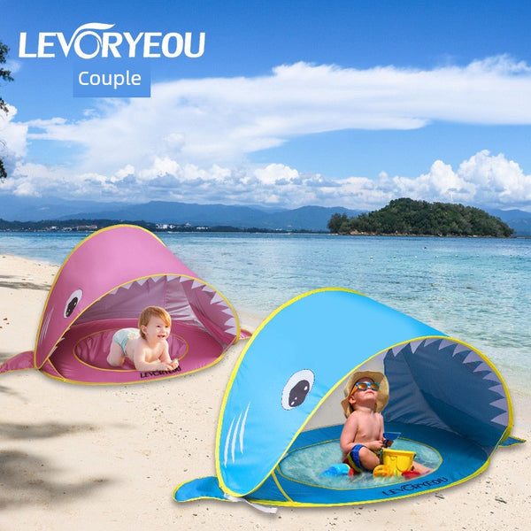 Automatic Beach Tent Quickly Open Portable Children Sun Protection by the Sea Sunshade Foldable Small Canopy Windproof Camping