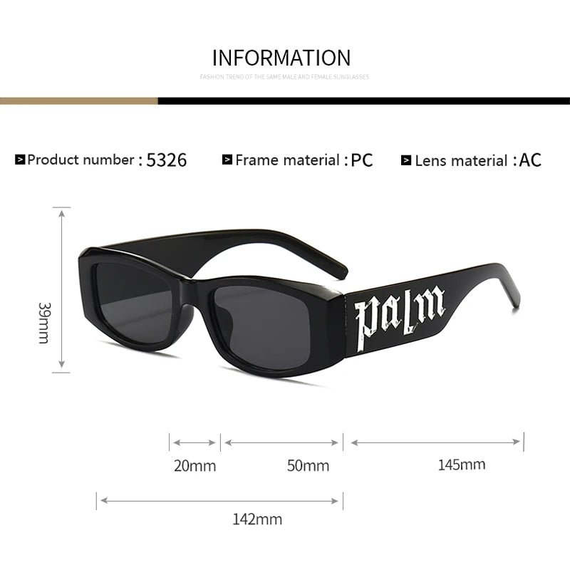 Retro Small Frame Square Sunglasses Women Luxury Brand Design Hip Hop Punk Sun Glasses Men Bar Party Eyewear UV400 Gafas De Sol