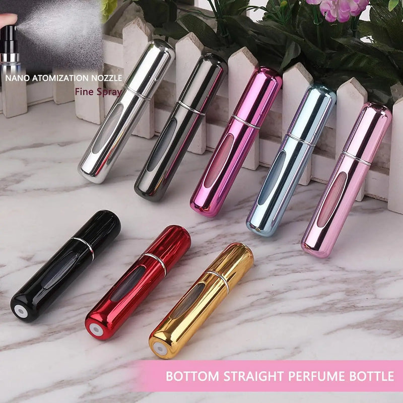 1/6Pcs/Set Travel Perfume Refill Bottle Portable Mini Atomizer Refillable Spray Rechargeable Pocket Dispenser Cologne Sprayer