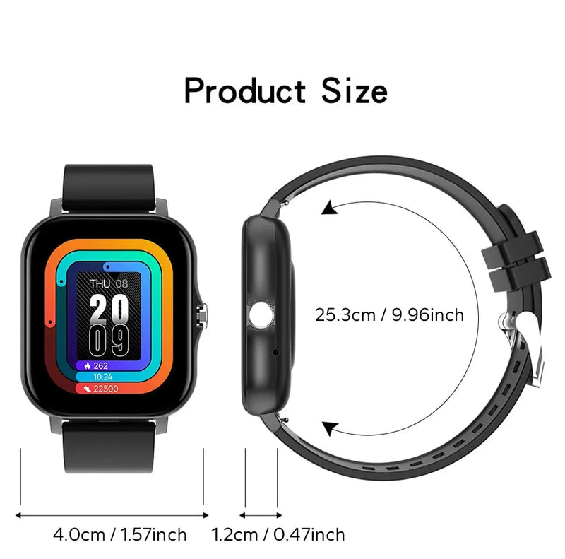 Smart Watch For Men Women Gift For Xiaomi Full Touch Screen Sport Fitness Watches BT Call Digital Smartwatch Wristwatch 2024 New