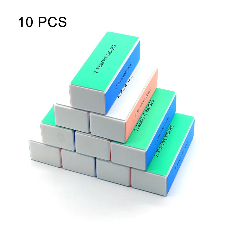 Nails Buffer Grind Buffing Block pink Nail File For Pedicure Manicure Care Nail Art Sponge Buffer Polish Nail accessories Tools