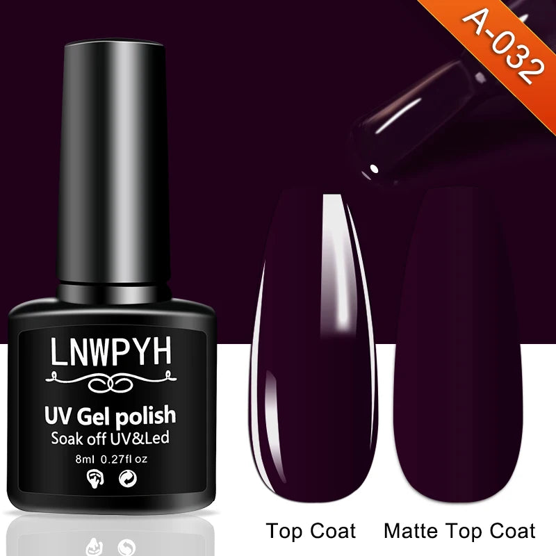 Nail Gel Polish 36 Color Gel Nail Polish Semi Permanent Gel Vernis Base Top Coat Nail Art Manicure Soak Off LED UV Gel Varnishes