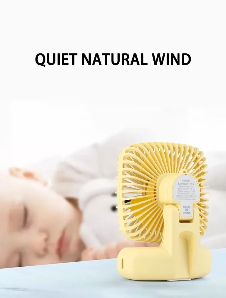 Desktop Desktop Small Fan Mini Handheld Usb Three Speed Cool Air Car Home Office Portable Quiet Outdoor Simple Portable Summer