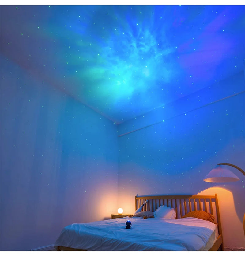 Star Projector Galaxy Night Light Astronaut Space Projector Starry Nebula Ceiling LED Lamp for Bedroom Home Decorative kids gift