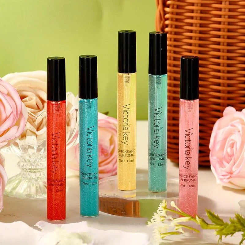 Portable Gilded Perfume Set Original Brand 3ml Floral Fruity Long-lasting Natural Fragrance Compact Portable Women's Body Spray